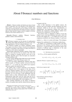 About Fibonacci numbers and functions