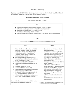 Proof of Citizenship