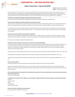 confidential - for peer-review only