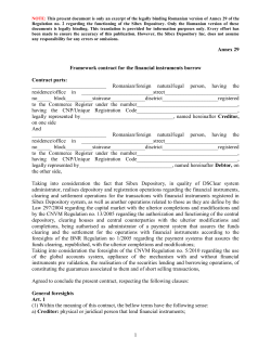 Appendix 29 - Depozitarul Sibex