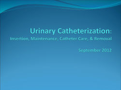 Catheter Care Procedure