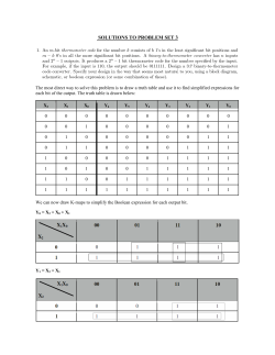 SOLUTIO S TO PROBLEM SET 3