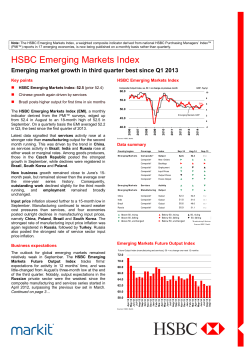 HSBC Emerging Markets Index: Emerging market