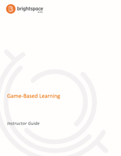 Game-Based Learning - Brightspace Community