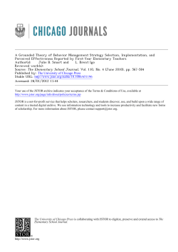 A Grounded Theory of Behavior Management Strategy Selection