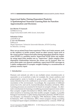Supervised Spike-Timing-Dependent Plasticity
