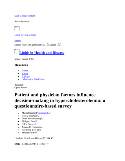 Patient and physician factors influence decision
