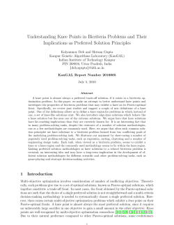Understanding Knee Points in Bicriteria Problems and