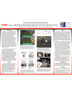 Blending Undergraduate Research with Games