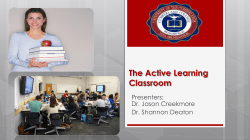 The Active Learning Classroom