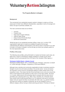 The Property Market in Islington