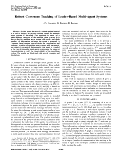 Robust Consensus Tracking of Leader-Based Multi
