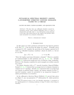 DYNAMICAL SPECTRAL RIGIDITY AMONG Z2