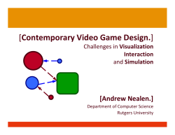 Contemporary Video Game Design.