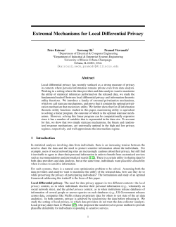 Extremal Mechanisms for Local Differential Privacy