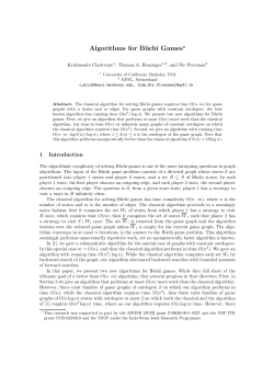 Algorithms for B&uuml;chi Games⋆
