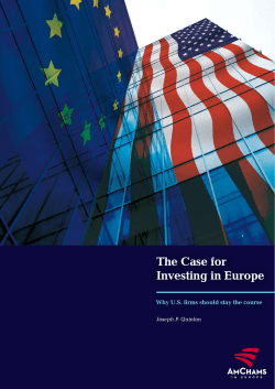 The Case for Investing in Europe - American Chamber of Commerce