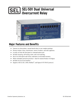 SEL-501-0-1 Data Sheet