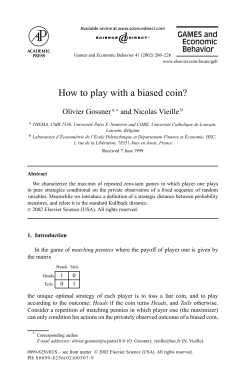 How to play with a biased coin?