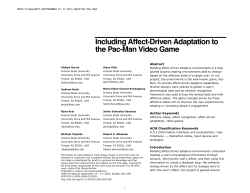 Including Affect-Driven Adaptation to the Pac