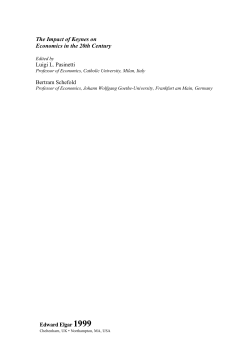 The Impact of Keynes on Economics in the 20th Century