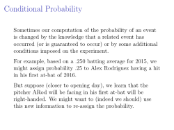 Conditional Probability