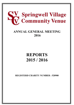 springwell village hall association