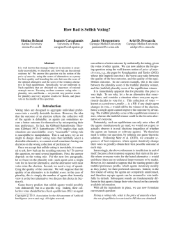 How Bad is Selfish Voting?