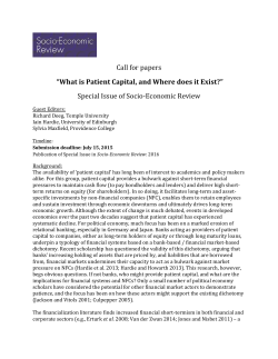 Socio-Economic Review | Oxford Academic