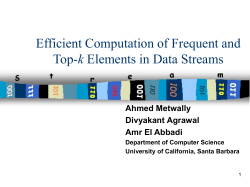 Efficient Computation of Frequent and Top