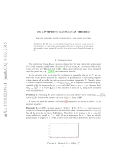 On asymptotic Gauss
