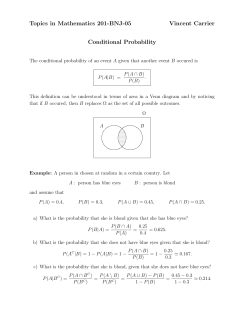Conditional Probability