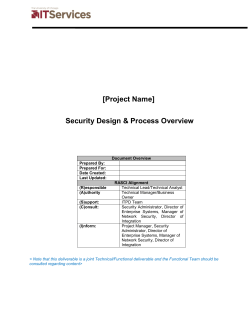 QUAL017 PROJ Security Design and Overview