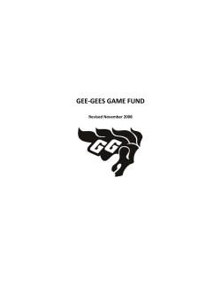 Game Fund - uOttawa Gee-Gees