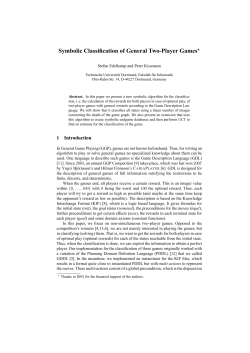 Symbolic Classification of General Two-Player