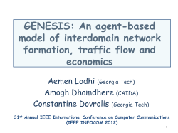 GENESIS: An agent-based model of interdomain network formation