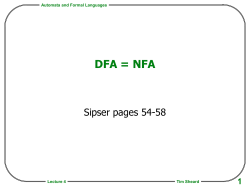 Equivalence of DFA NFA