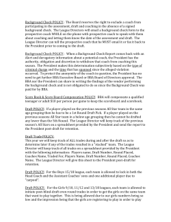 BBA Updated Policies 01032016