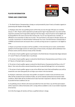 player information terms and conditions