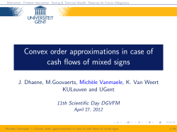 Convex order approximations in case of cash flows of mixed signs
