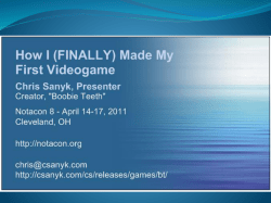 (finally) Made My First Video Game