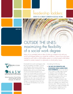 maximizing the flexibility of a social work degree