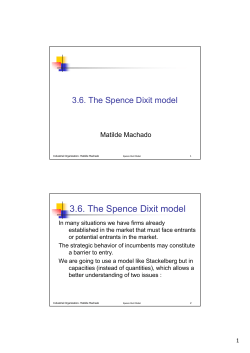 3.6. The Spence Dixit model