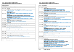 Program, Workshop in H&uuml;nfeld, March 24