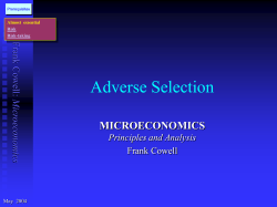 Adverse Selection