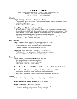 My Resume - Lehigh University