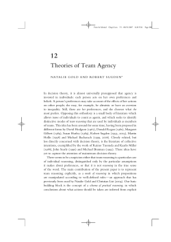 Theories of Team Agency
