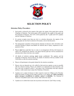 Selection Policy