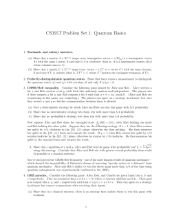 CS395T Problem Set 1: Quantum Basics