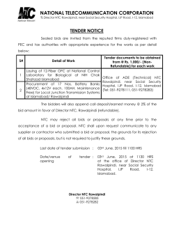 NATIONAL TELECOMMUNICATION CORPORATION % Director